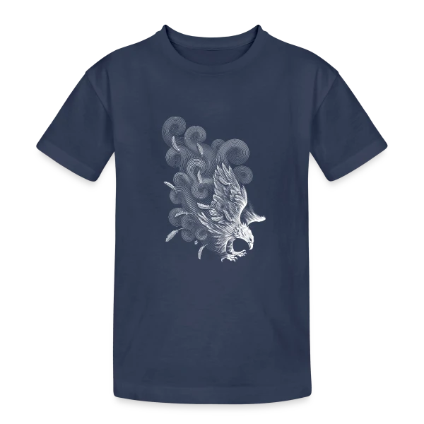 Ailes au Vent sur T-shirt coton épais ado