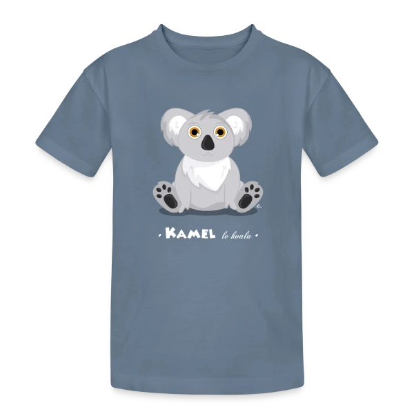 Kamel le Koala : Tendresse Exotique sur T-shirt coton épais ado