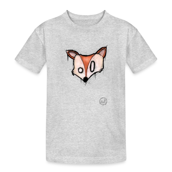 Renard Stylisé K-nimals sur T-shirt coton épais ado