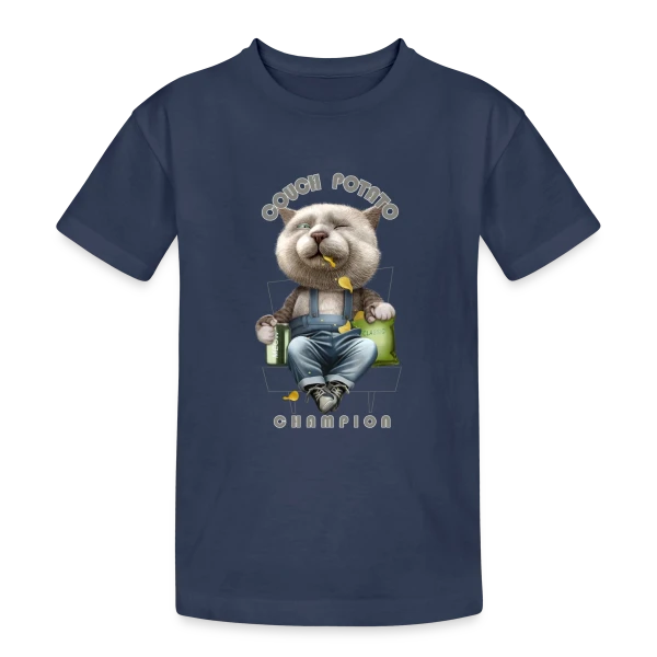Roi du Canapé sur T-shirt coton épais ado