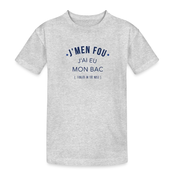 Diplômé du Bac : Mission Accomplie ! sur T-shirt coton épais ado