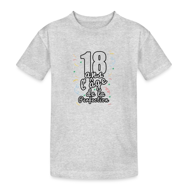 18 Ans : Ma Majorité Stylée sur T-shirt coton épais ado
