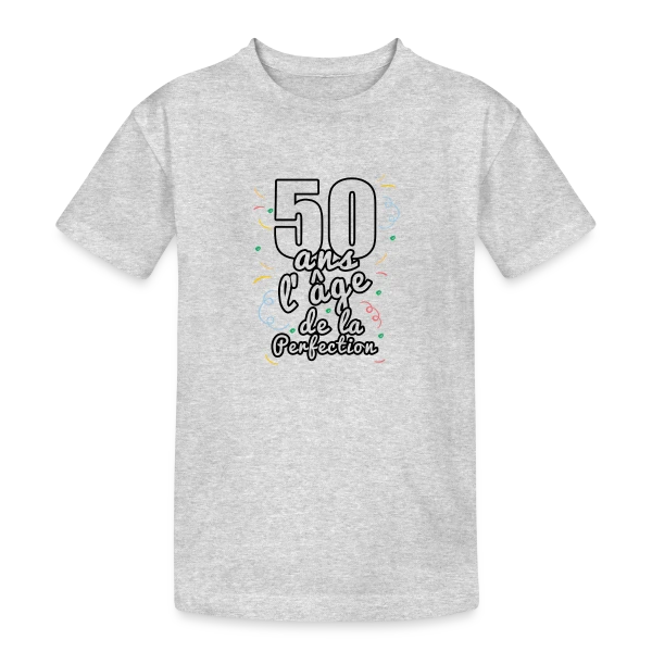 50 Ans Fabuleux : Un Demi-Siècle d'Aventures sur T-shirt coton épais ado