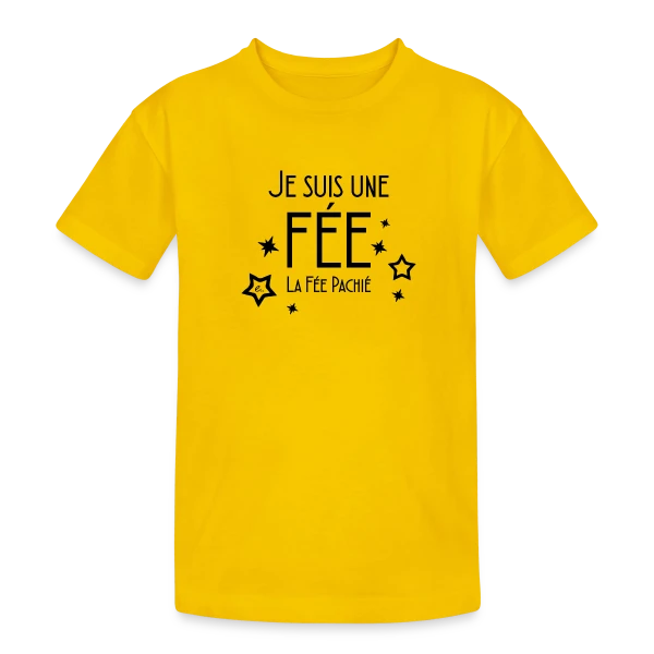 Révèle la Fée en Toi sur T-shirt coton épais ado
