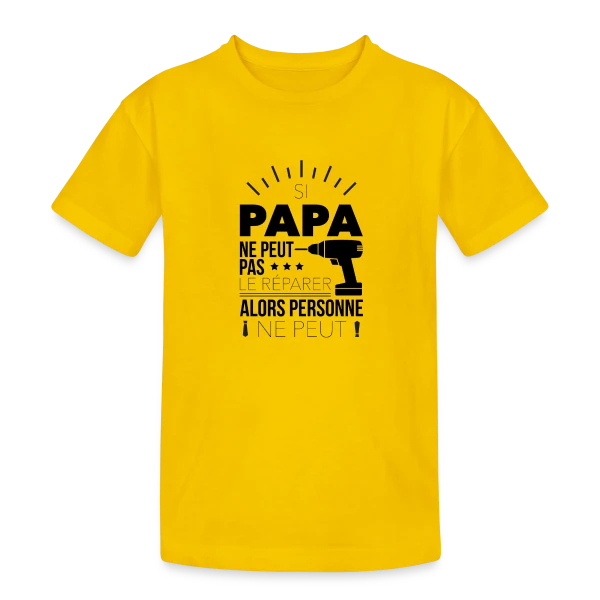 Si je peux pas... je peux pas ! sur T-shirt coton épais ado