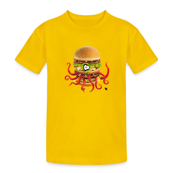 Big McPoulpe sur T-shirt coton épais ado