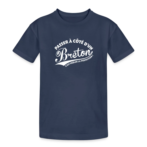 Perfection Bretonne sur T-shirt coton épais ado