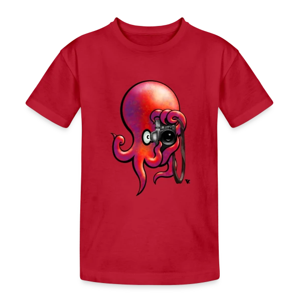 Poulparazzi - Le paparazzi des fonds marins sur T-shirt coton épais ado