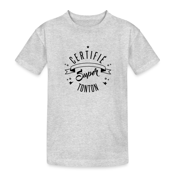 Certifié Super Tonton sur T-shirt coton épais ado