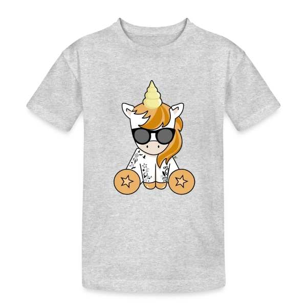 Licorne Hipster Stylée sur T-shirt coton épais ado