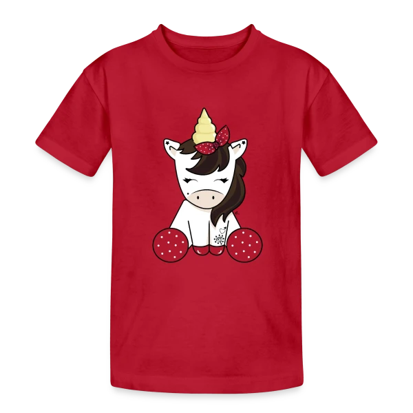 Licorne Rockabilly : Style Rétro Envoûtant sur T-shirt coton épais ado
