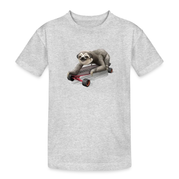 Paresseux Skateur Stylé sur T-shirt coton épais ado