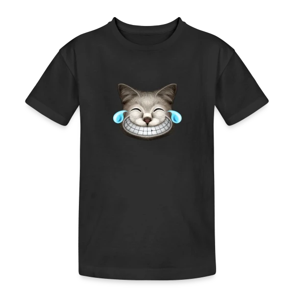Chat Hilarant Explosion Rires sur T-shirt coton épais ado