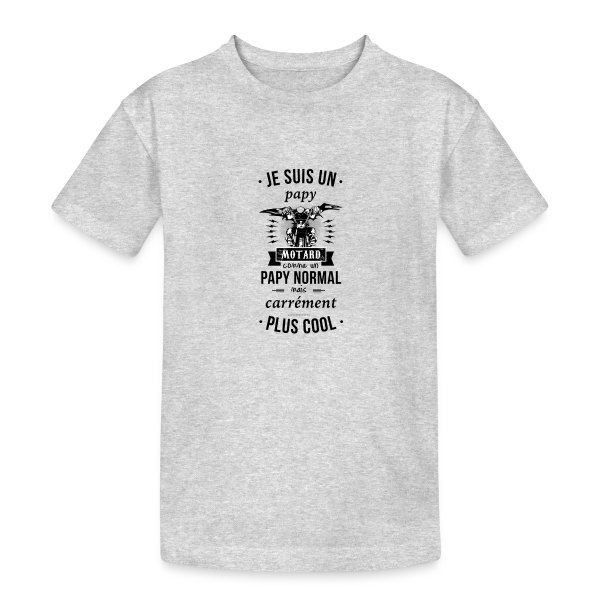 Papy Motard sur T-shirt coton épais ado