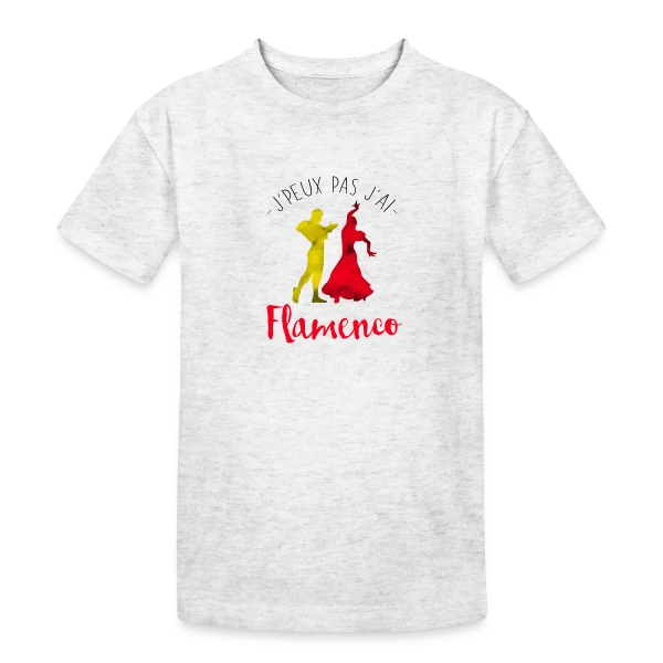 J'peux pas j'ai Flamenco sur T-shirt coton épais ado