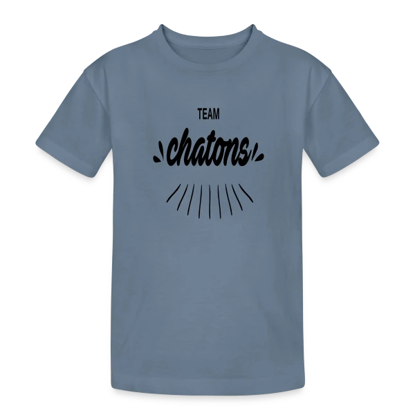 Team Chatons Stylé sur T-shirt coton épais ado