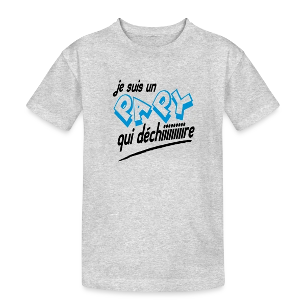 Papy d'Enfer sur T-shirt coton épais ado