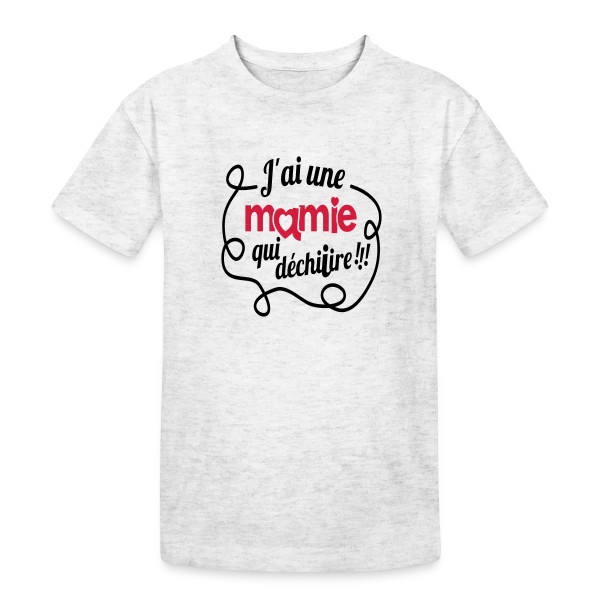 'Ma Mamie Déchire !' : Cadeau Original pour Super Grand-mère sur T-shirt coton épais ado