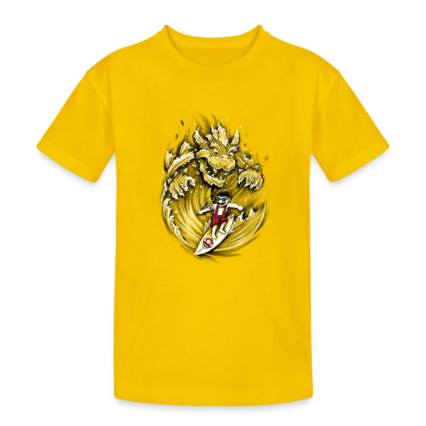 Mario, le Surfeur de Bowser sur T-shirt coton épais ado