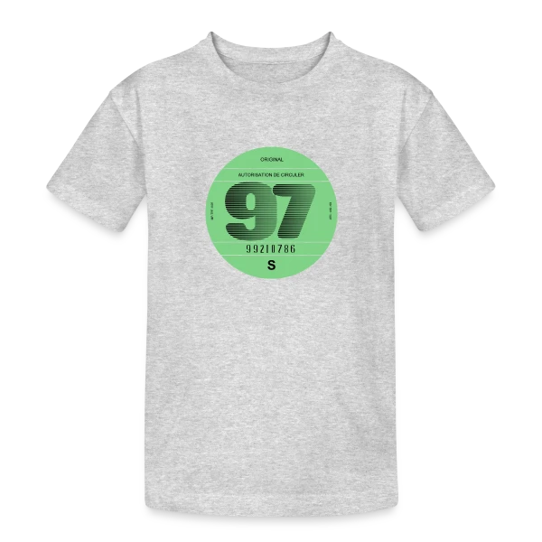 France Rétro 1997 : L'Icône Automobile Vintage sur T-shirt coton épais ado