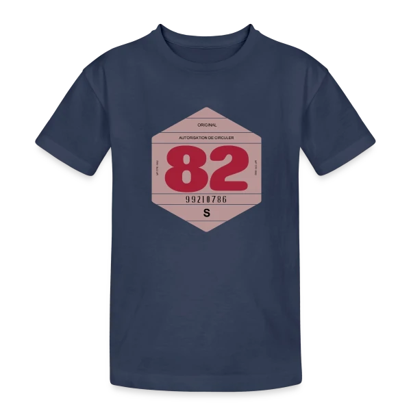 Voiture Rétro 1982 : L'Esprit Vintage Français sur T-shirt coton épais ado