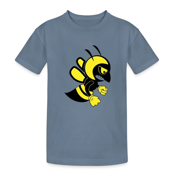 Abeille Furieuse Cartoon sur T-shirt coton épais ado