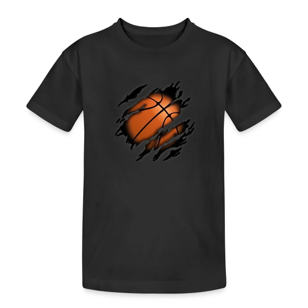 Le Basketball en Moi - Esprit Sportif sur T-shirt coton épais ado
