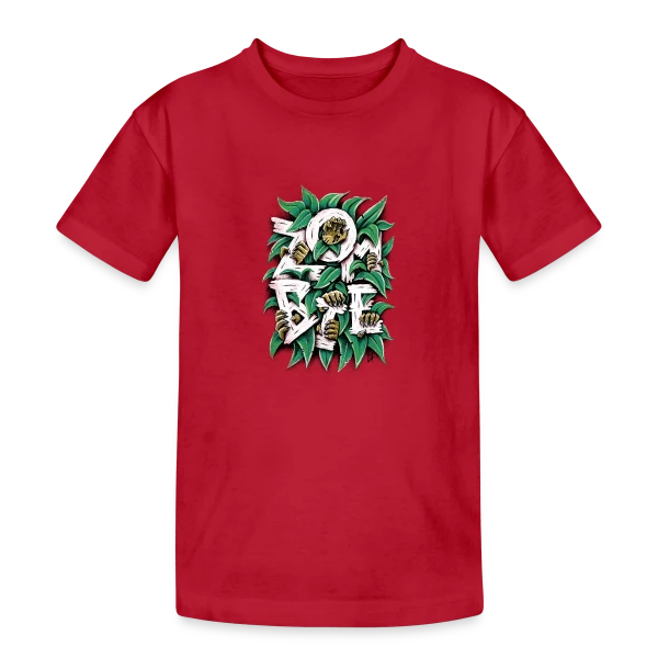 ZOMBIE : Les Griffes Végétales sur T-shirt coton épais ado