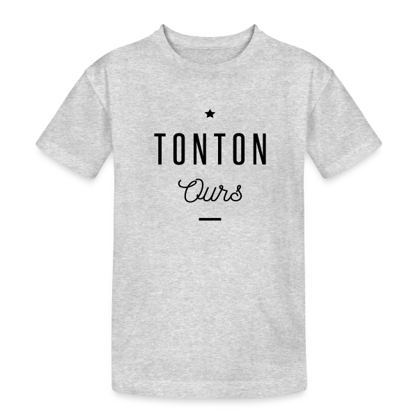 Tonton Ours sur T-shirt coton épais ado