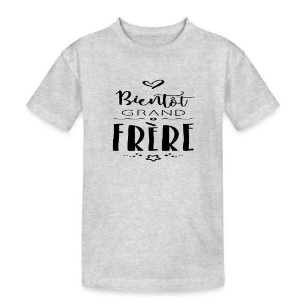 Bientôt Grand Frère sur T-shirt coton épais ado