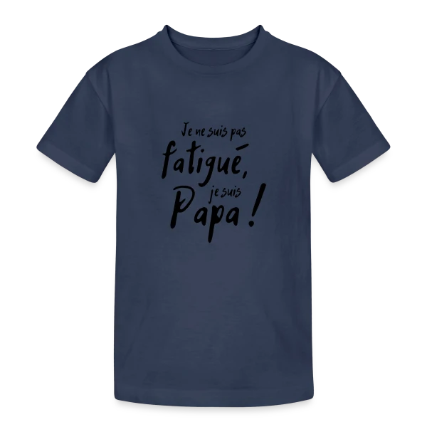 Mon Papa Héro sur T-shirt coton épais ado