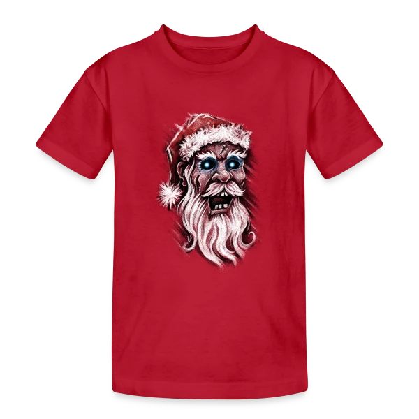 Père Noël Zombie sur T-shirt coton épais ado