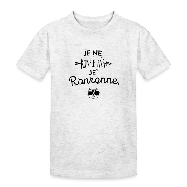 Je Ronronne sur T-shirt coton épais ado