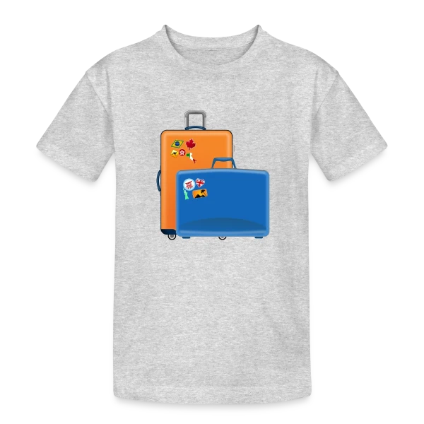 Valises du Monde Entier sur T-shirt coton épais ado