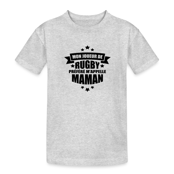 Mon Joueur de Rugby Préféré M'appelle Maman sur T-shirt coton épais ado