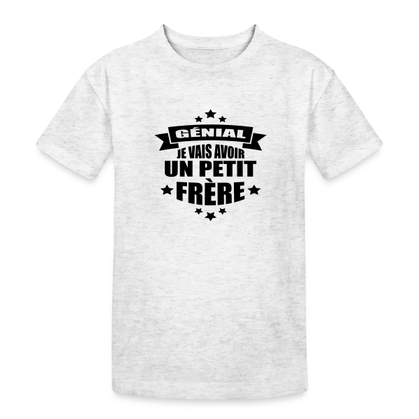 Bientôt Petit Frère : L'Annonce Adorable sur T-shirt coton épais ado