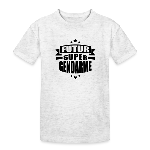 Enfant : Futur Super Gendarme ! sur T-shirt coton épais ado