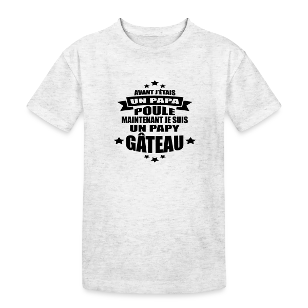 Papy Gâteau : Le Meilleur Grand-Père Affectueux sur T-shirt coton épais ado