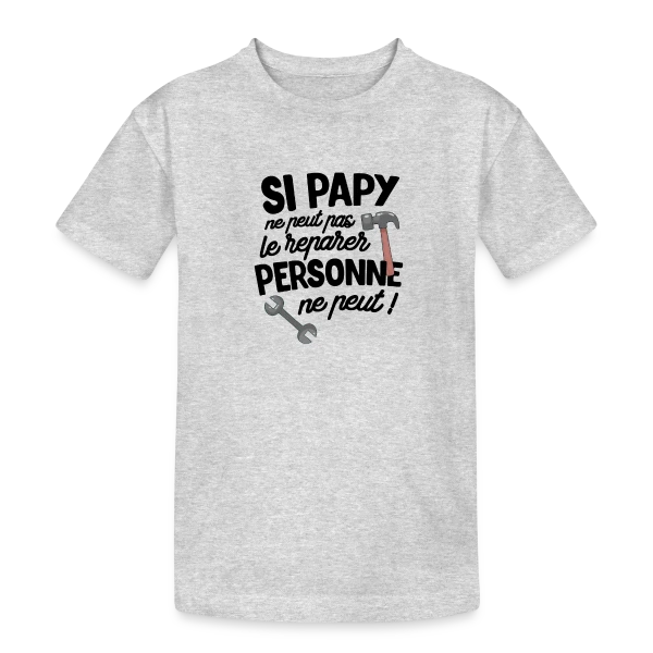 Super Papy Bricoleur sur T-shirt coton épais ado