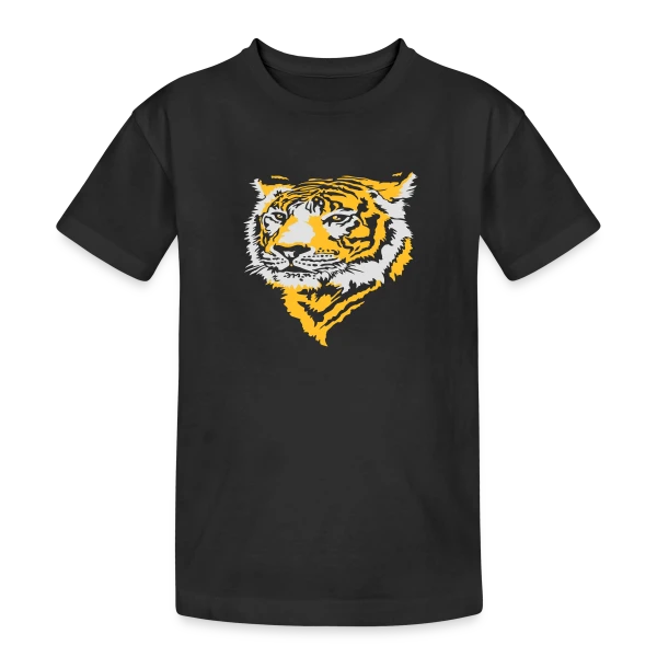 Tigre Majestueux : La Force de la Jungle sur T-shirt coton épais ado