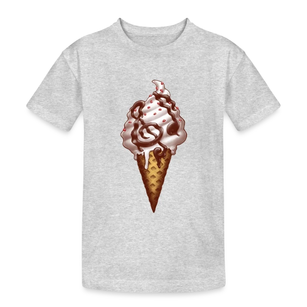 Mélodie Glacée sur T-shirt coton épais ado