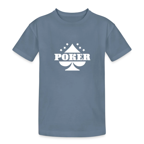 Poker, J'adore ! sur T-shirt coton épais ado