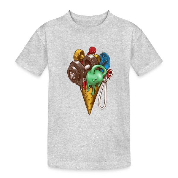 Fitness Givré sur T-shirt coton épais ado