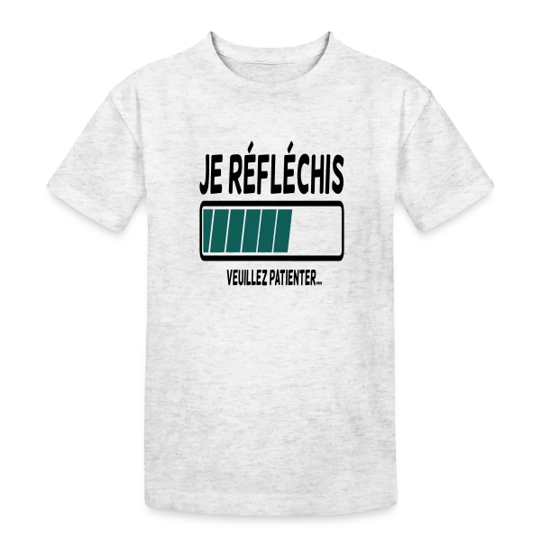 Je Réfléchis, C'est Rare ! sur T-shirt coton épais ado