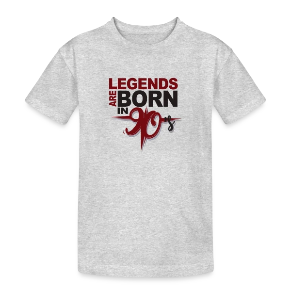 Légendes Nées Années 90 sur T-shirt coton épais ado