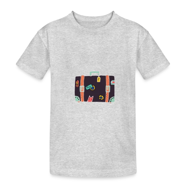 Valise Vintage Autocollants sur T-shirt coton épais ado