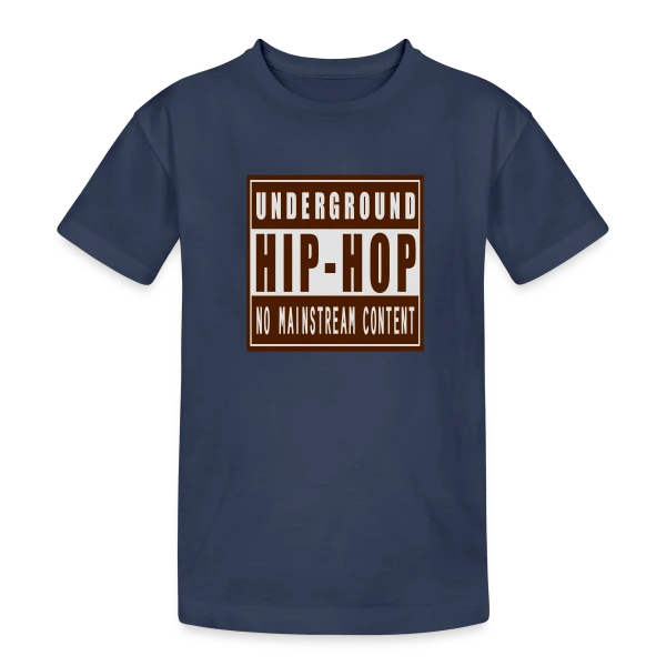 Esprit Hip-Hop Underground sur T-shirt coton épais ado