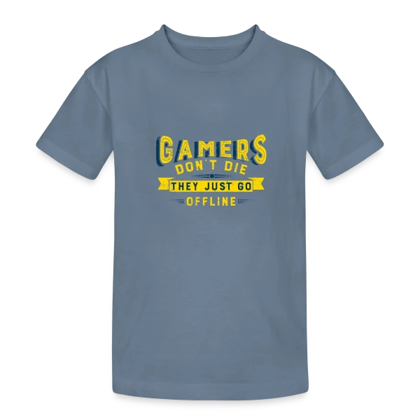 Humour Gamer Offline sur T-shirt coton épais ado