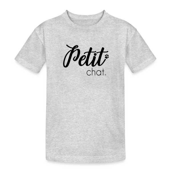 Adorable Petit Chat sur T-shirt coton épais ado