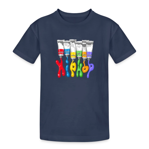 Tubes Hip Hop Rétro sur T-shirt coton épais ado